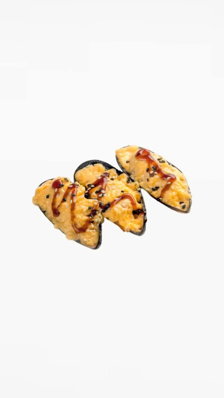 Мидии запеченные яки